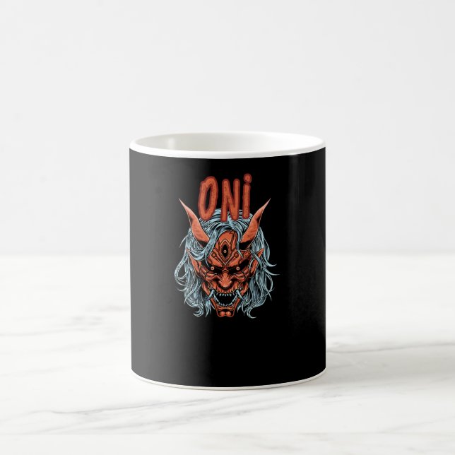 Oni Mask Coffee Mug (Center)