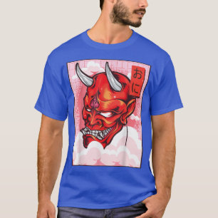 Oni Mask Demon Mask Yokai Kawaii Japanese Aestheti T-Shirt