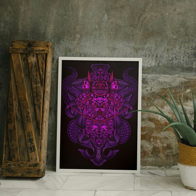 Oni Samurai Composition Poster (Creator Uploaded)