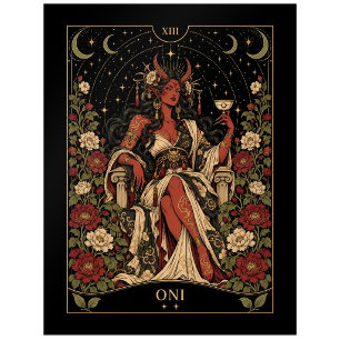 Oni, Starlit Tarot Art Postcard