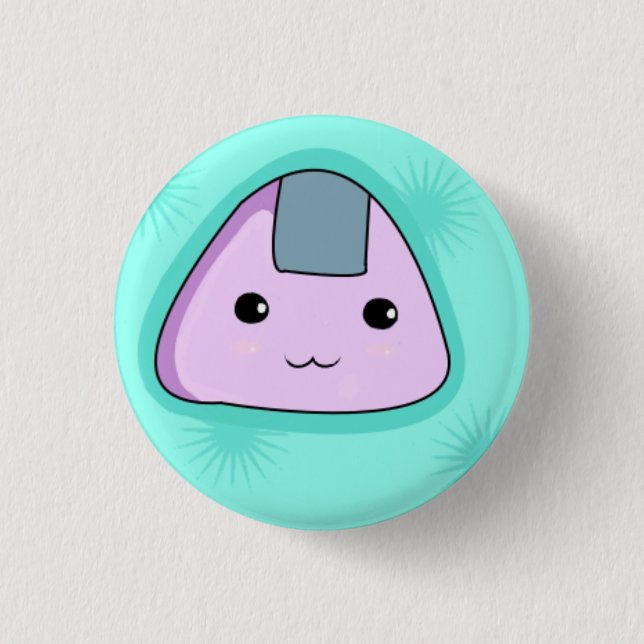 Onigiri - Blue Button (Front)