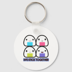 Onigiri Family Key Ring