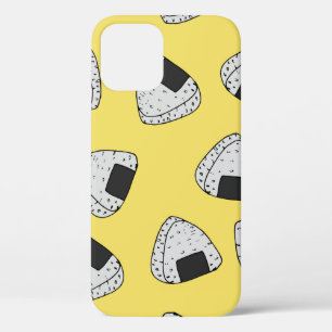Onigiri (japanese rice ball) background. Seamless  iPhone 12 Case