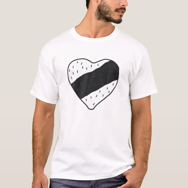 Onigiri Rice Balls Collection Cute Japanese Food J T-Shirt (Front)