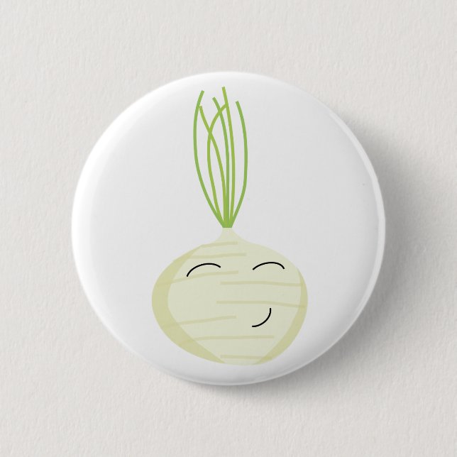 onion 6 cm round badge (Front)