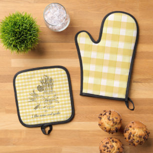  Onion and garlic kitchen orange  Oven Mitt & Pot Holder Set
