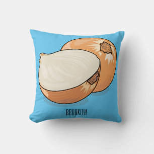 Onion cartoon illustration cushion
