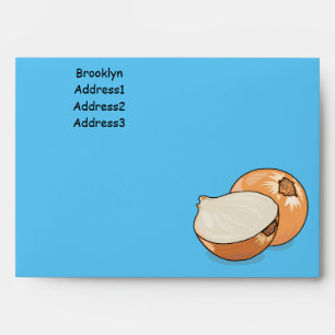 Onion cartoon illustration envelope