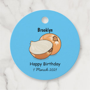Onion cartoon illustration favour tags
