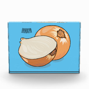 Onion cartoon illustration photo block
