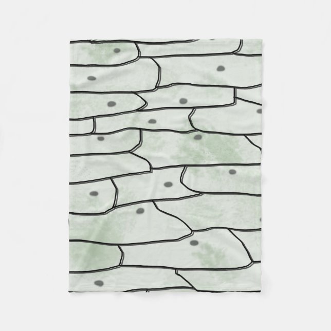 Onion Cells Fleece Blanket (Front)