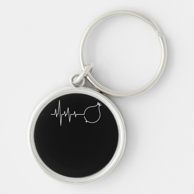 Onion Heartbeat Key Ring (Front)