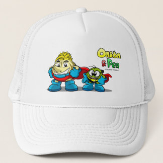 Onion & Pea characters hat. Trucker Hat