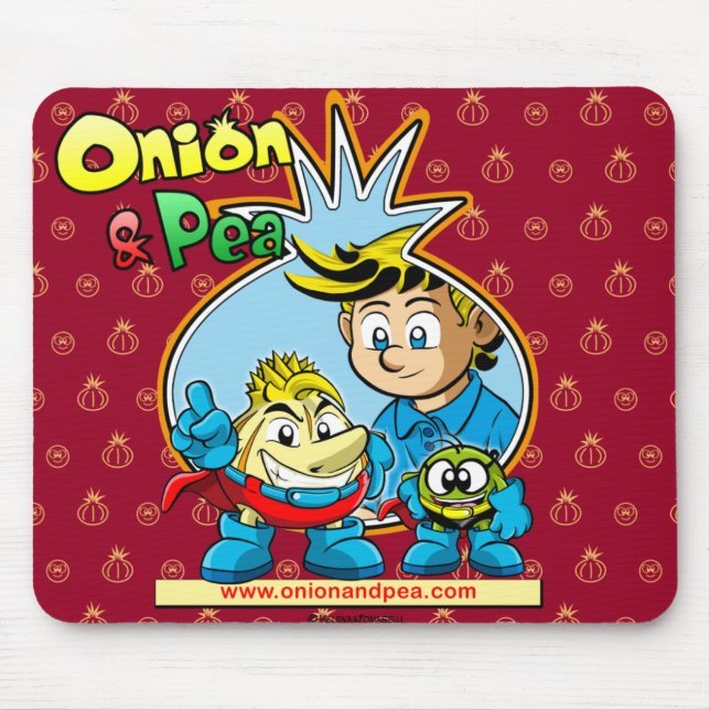 Onion & Pea mousepad. Mouse Pad (Front)