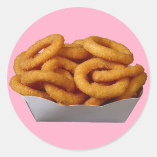 Onion Rings Classic Round Sticker
