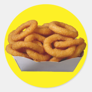 Onion Rings Classic Round Sticker