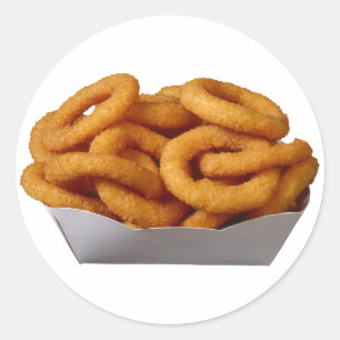 Onion Rings Classic Round Sticker