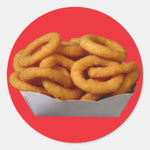 Onion Rings Classic Round Sticker