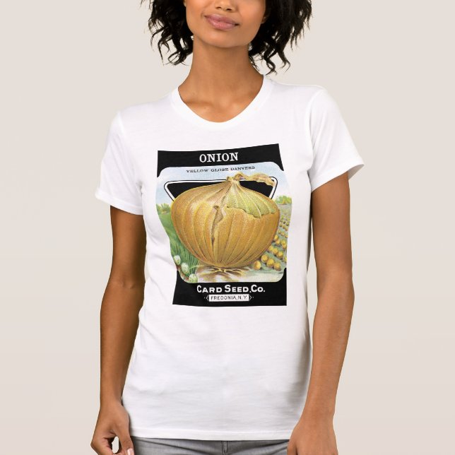 Onion Seed Packet Label T-Shirt (Front)