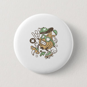 Onion Skater 6 Cm Round Badge