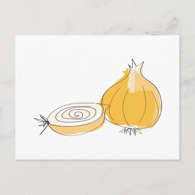 Onion Sketch Postcard (Front)