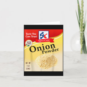 Onion Wder Holiday Condiment Sce Costumes Group Ma Card