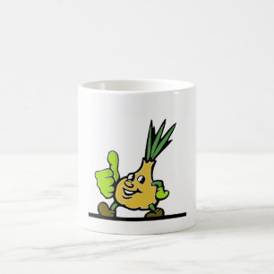 Onion With Thumbs Up Coffee Mug
