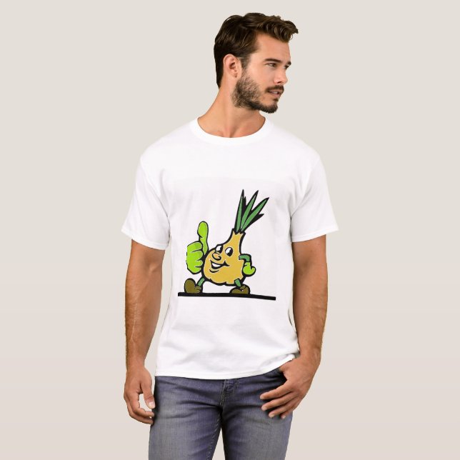 Onion With Thumbs Up T-Shirt (Front Full)