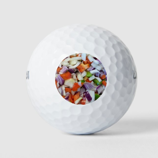 Onions and Bell Peppers Golf Balls (Front)