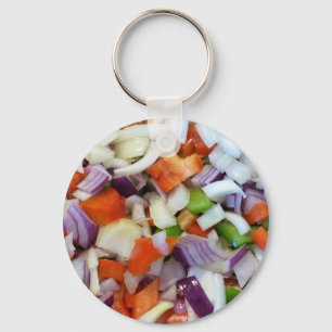 Onions and Bell Peppers Key Ring