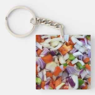 Onions and Bell Peppers Key Ring