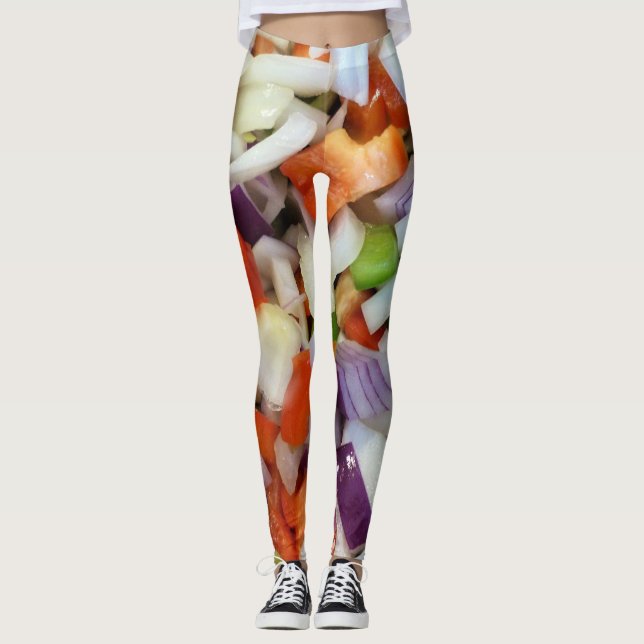 Onions and Bell Peppers Leggings (Front)