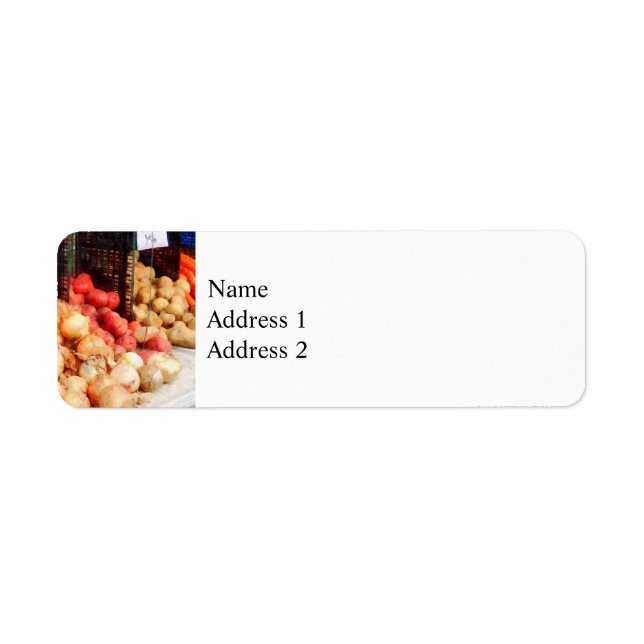 Onions and Potatoes Return Address Label (Front)