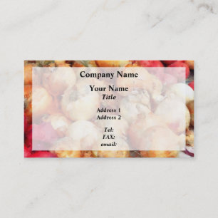 Onions Closeup Business Card