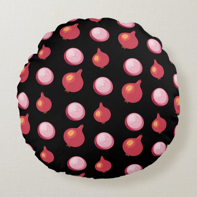 Onions Round Cushion (Front)