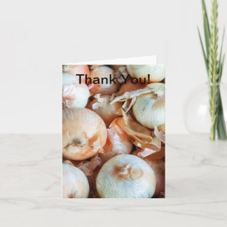 Onions Thank You Card