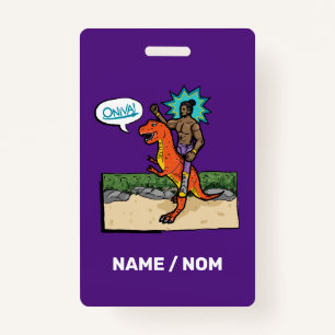 ONIVA! Dino Lutteur ID Badge