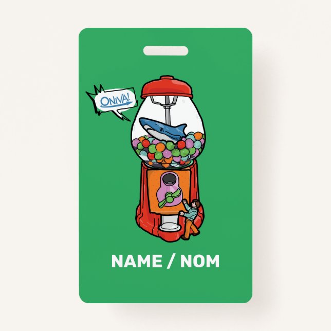 ONIVA! Gomme Balloune ID Badge (Front)