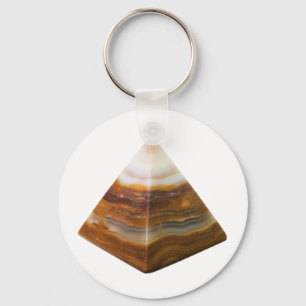 Onix pyramid key ring