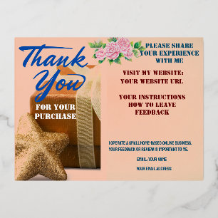 Online Business Thank You Card