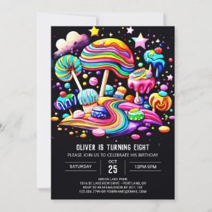 Online Candy Wonderland Birthday Invitation