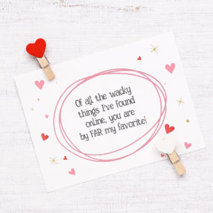 Online Dating Valentine Holiday Card
