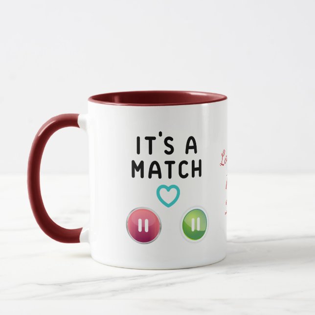 "Online Dating  - You're My Favourite Find!" Mug (Left)