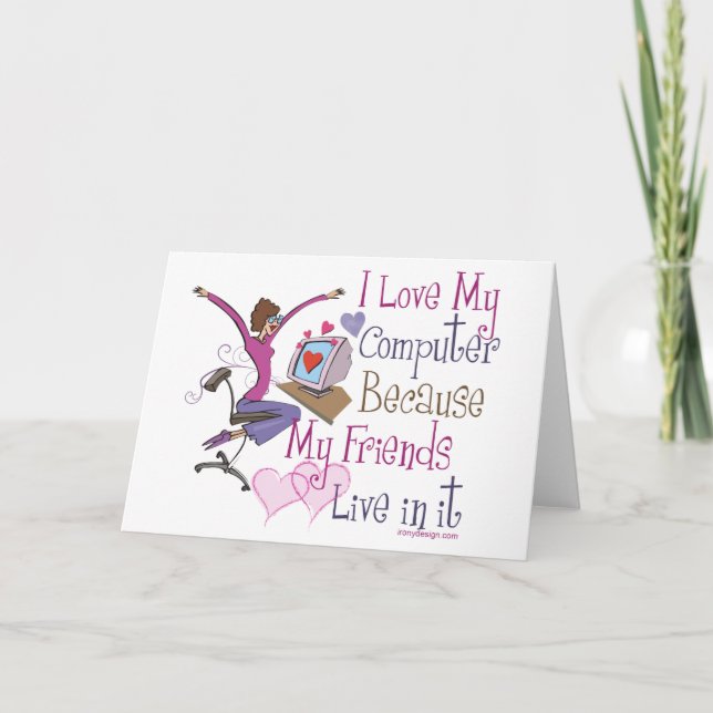 Online Friends Greeting Cards (Front)