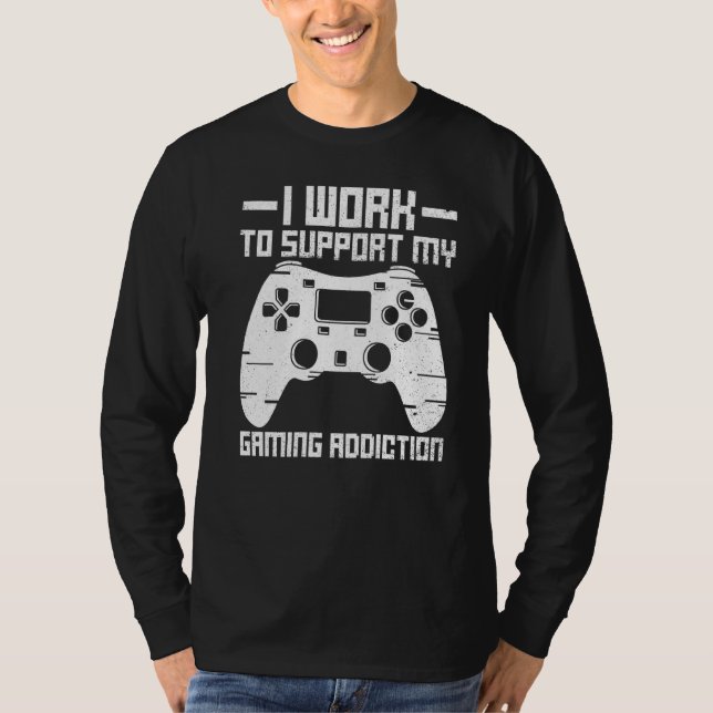 Online Gamer For A Controller Nerd T-Shirt (Front)