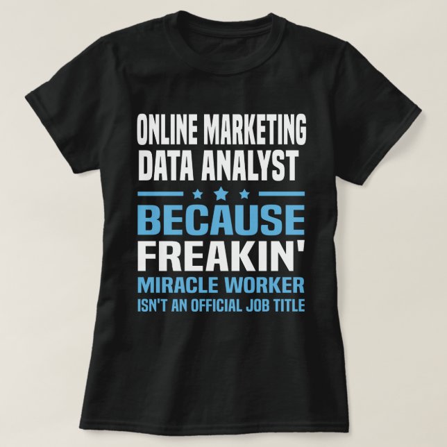 Online Marketing Data Analyst T-Shirt (Design Front)