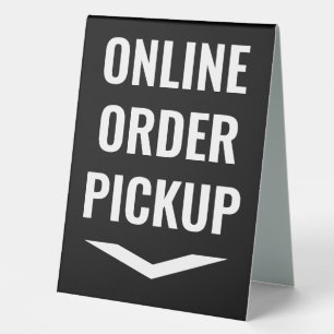 Online Order Pickup With Business Name Black