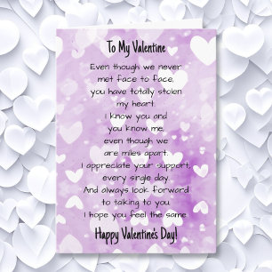 Online Romantic Relationship Valentine's Day Card