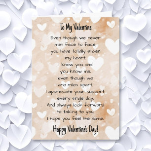 Online Romantic Relationship Valentine's Day Card