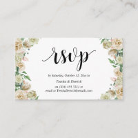 Online RSVP, Modern Dusk Florals
